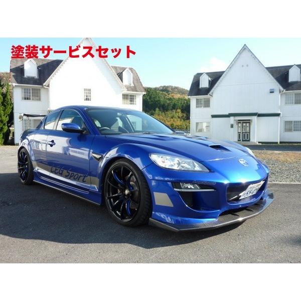 当社塗装品 レッグモータースポーツ RX-8 SE3P GTカーボンリップ