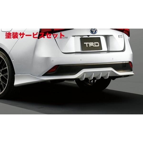当社塗装品 TRD ティーアールディー プリウス 50系 後期 リアバンパー 