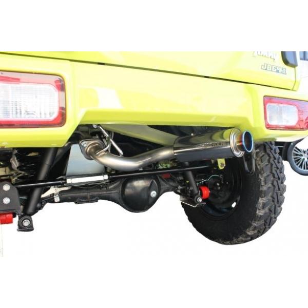 ジムニーjb74 jb64 カチ上げマフラー　ショートバンパー用 オフロードサービスタニグチ ジムニーシエラ JB74 コンペマフラーR