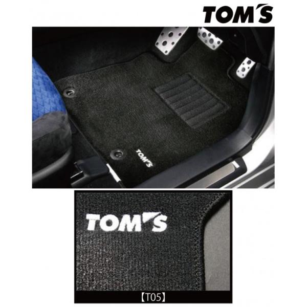 トムス LEXUS RC F USC10 全グレード (H26/9-) フロアマット T05 ブラック 運転席/助手席/後席2枚セット