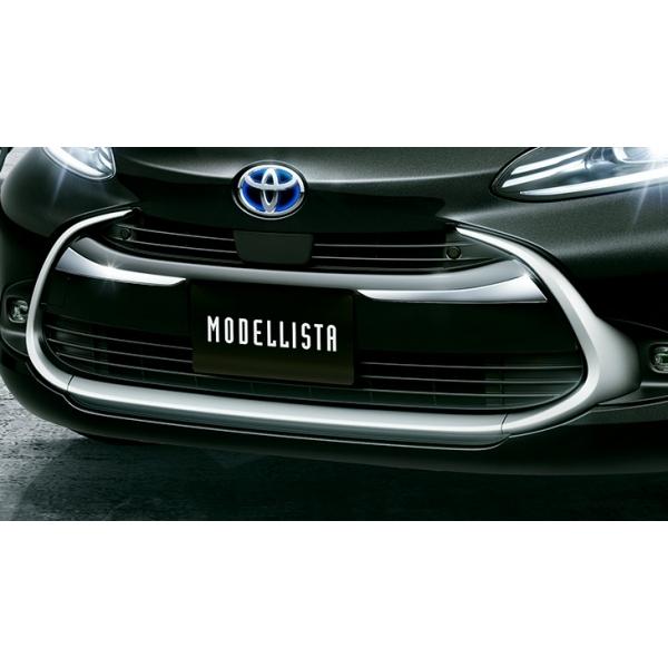 モデリスタ アクア MXPK10系 フロントグリルガーニッシュ ABS製 メッキ