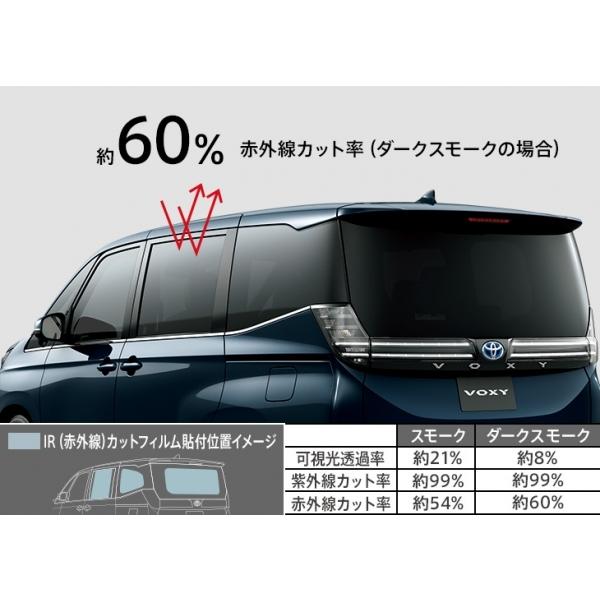 ノア　ヴォクシー　90 90系　モデリスタ　スモーク　IRカットフィルム モデリスタ ヴォクシー 90系 IR (赤外線) カットフィルム スモーク