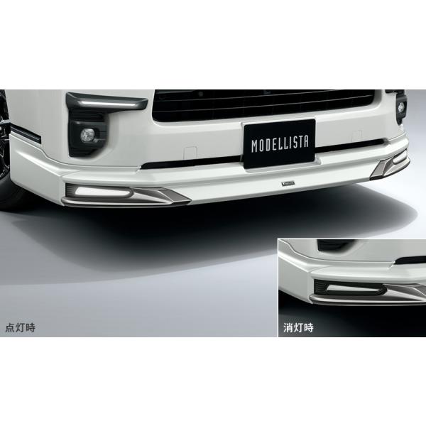 200系ハイエース標準ボディモデリスタグリル モデリスタ ハイエース 200系 標準ボディ PVM付車 フロントスポイラー