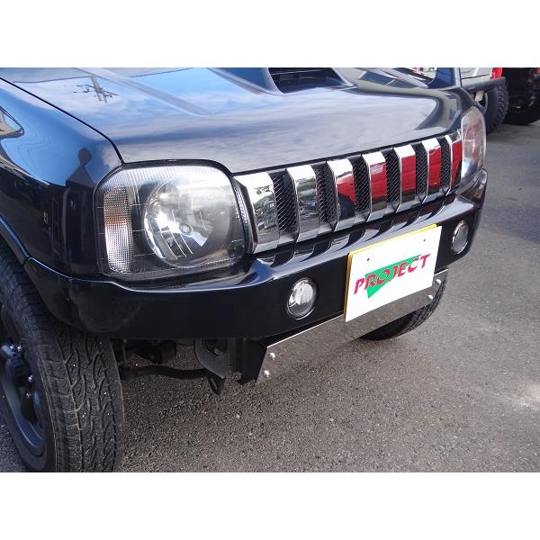 JB23ジムニー用 フロントバンパー マットブラック 4WD プロジェクト ジムニー JB23 7型以降 No FEAR!! フロント