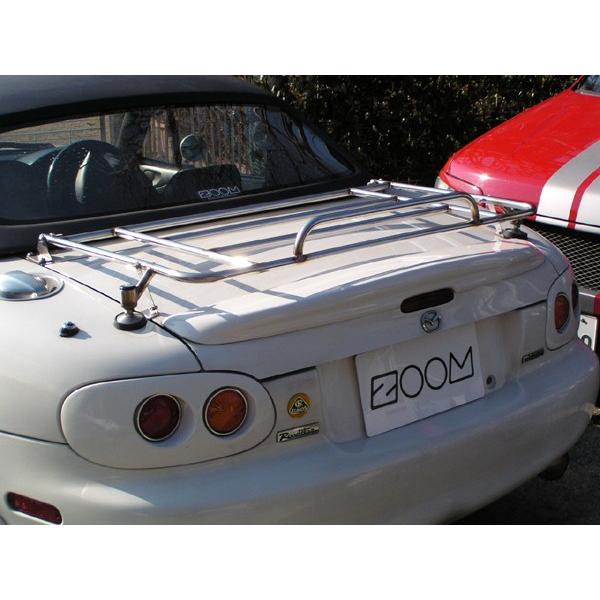 ズームエンジニアリング ロードスター NB ステンレス製トランクラック