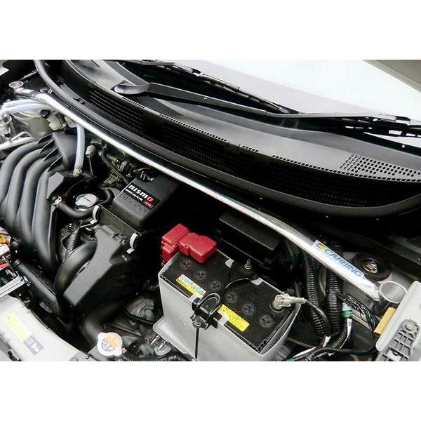 オクヤマ ノート NISMO S E12改 ストラットタワーバー アルミ製