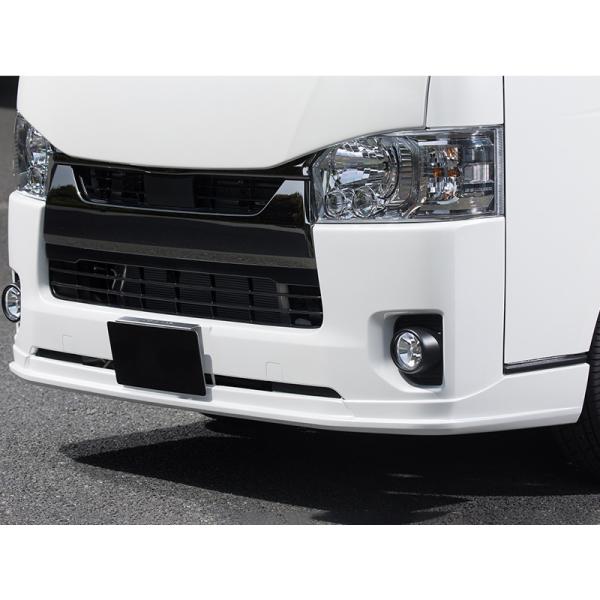 エセックス ハイエース 200系 9型 標準ボディ フロントリップスポイラー Ver.5 ABS 未塗装【個人宅発送不可】