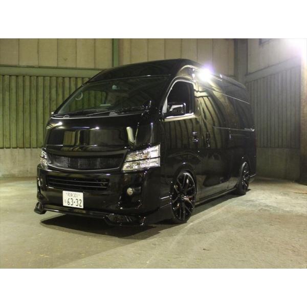 ボディライン NV350キャラバン ワイドボディ フロントグリル 未塗装 