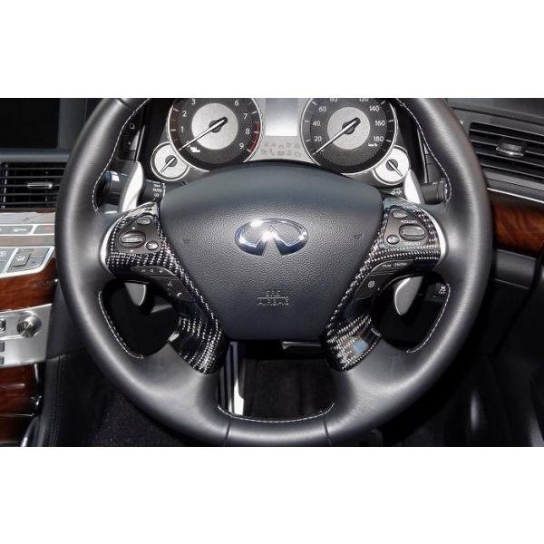 キュリオスモデルス フーガ Y51 ステアリングパネル Bタイプ 綾織