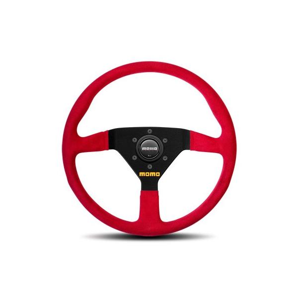 MEEDO ステアリング ハンドル 本体 レッド カーボン調 モモ ステアリング モデル.78 レッドスエード MOD.78 RED 350mm M-64