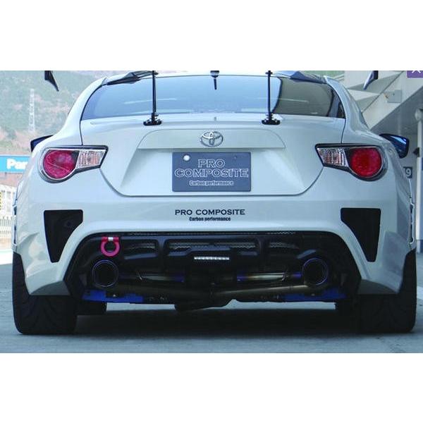 プロコンポジット 86 ZN6 REAR BUMPER GFRP製 ダクト無 : オート