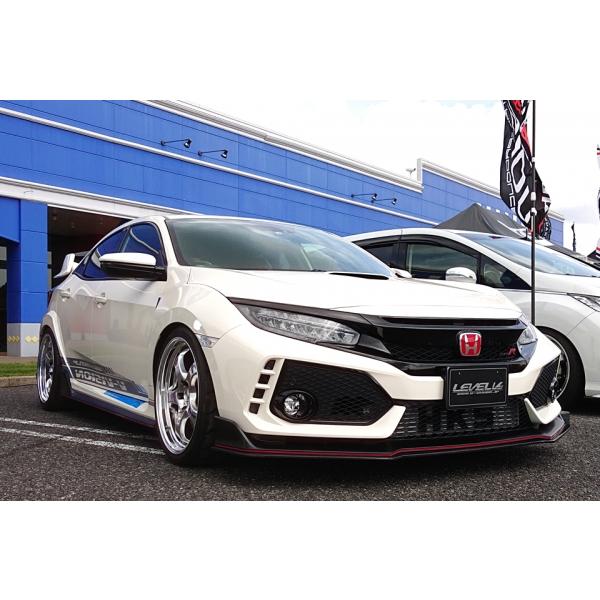 ブイビジョン シビック タイプR FK8 フロントリップスポイラー FRP製