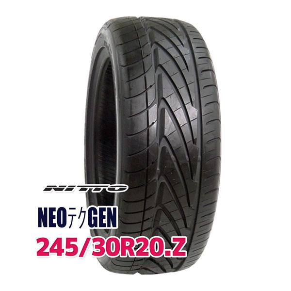 【取付対象】245/30R20 90W XL <br>NITTO ニットー NEOテクGEN <br>MID ヴァーテックワン EXE10 <br>グロッシーブラック/リムポリッシュ <br>20インチ 8.5J 5H114.3 <br>サマータイヤホイールセット <br>