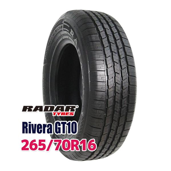 265/70R16 Radar レーダー a GT10　1本（新品） RADAR（レーダー） タイヤ サマータイヤ Rivera GT10 265/70R16 111S