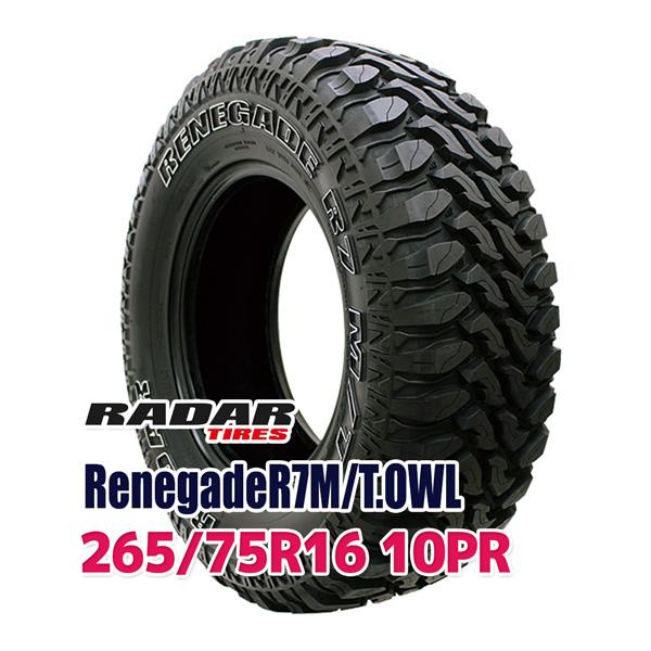 RADAR RENEGADE R7 M/T 265/75R16 4本 RADAR（レーダー） タイヤ サマータイヤ Radar RENEGADE R7 M/T.OWL