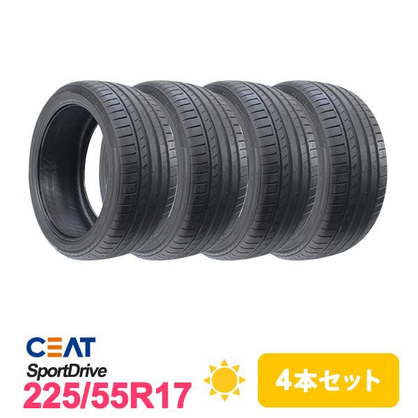 4本セット 225/55R17 タイヤ サマータイヤ CEAT シアット SportDrive