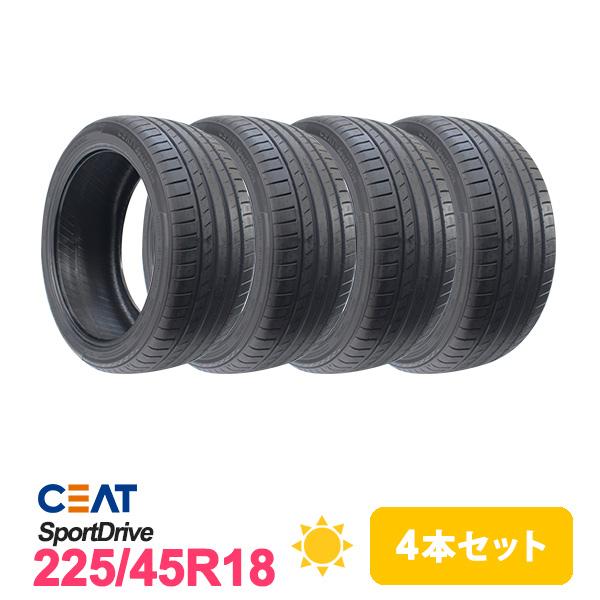 225/45R18 4本セット タイヤ サマータイヤ CEAT シアット SportDrive