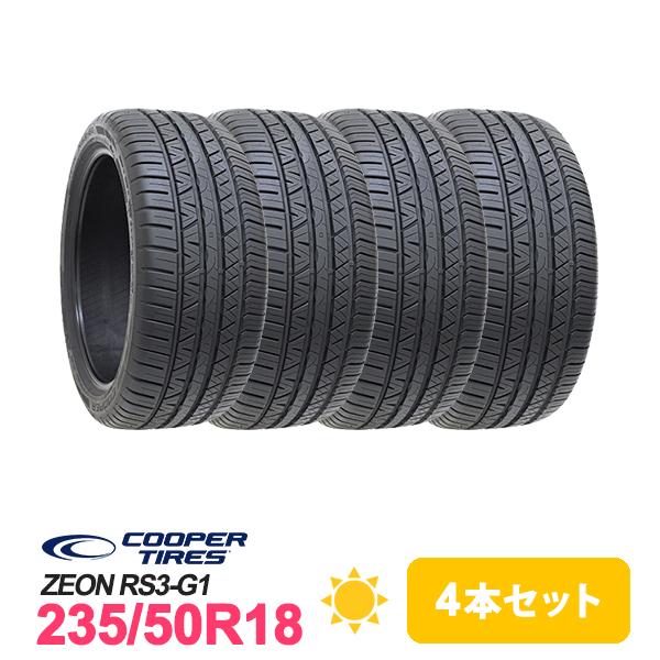 4本セット 235/50R18 タイヤ サマータイヤ COOPER クーパー ZEON RS3 