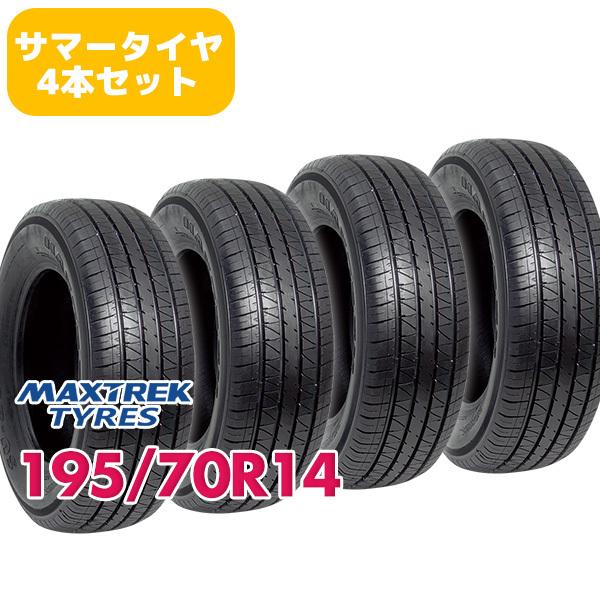 MAXTREK（マックストレック） 4本セット 195/70R14 タイヤ サマー 