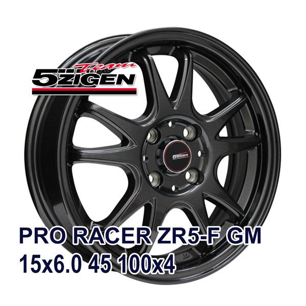 4枚セット】 5ZIGEN PRO RACER ZR5-F 15x6.0 +45 100x4 GM