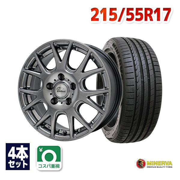 MINERVA（ミネルバ） 215/55R17 サマータイヤ ホイールセット MINERVA 