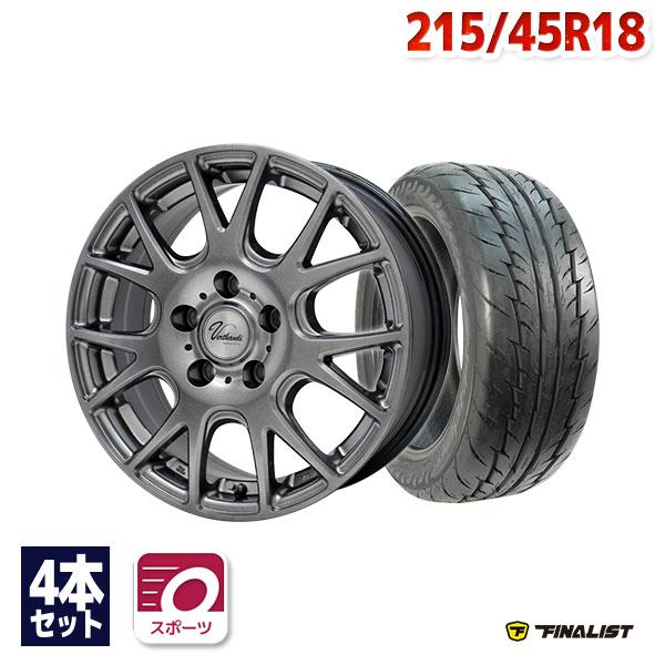 215/45R18 サマータイヤ ホイールセット FINALIST 595 EVO 送料無料 4 
