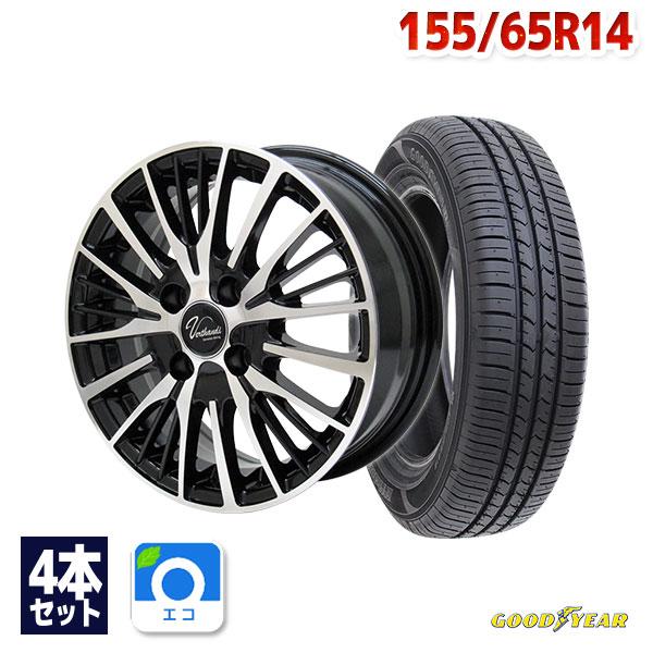 グッドイヤー（GOODYEAR） 155/65R14 サマータイヤ ホイールセット