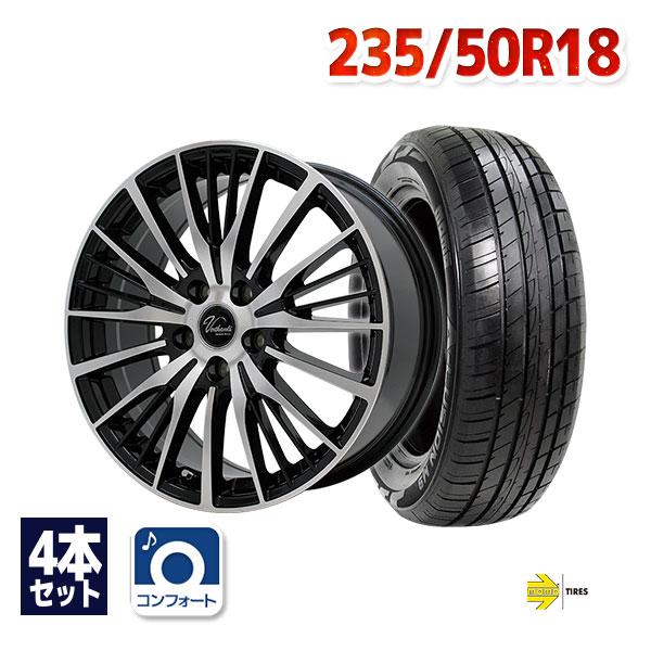 235/50R18 サマータイヤ ホイールセット MOMO Tires A-LUSION M-9 送料 