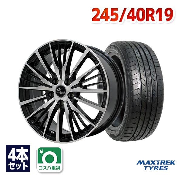 245/40R19 サマータイヤ ホイールセット MAXTREK MAXIMUS M1 送料無料