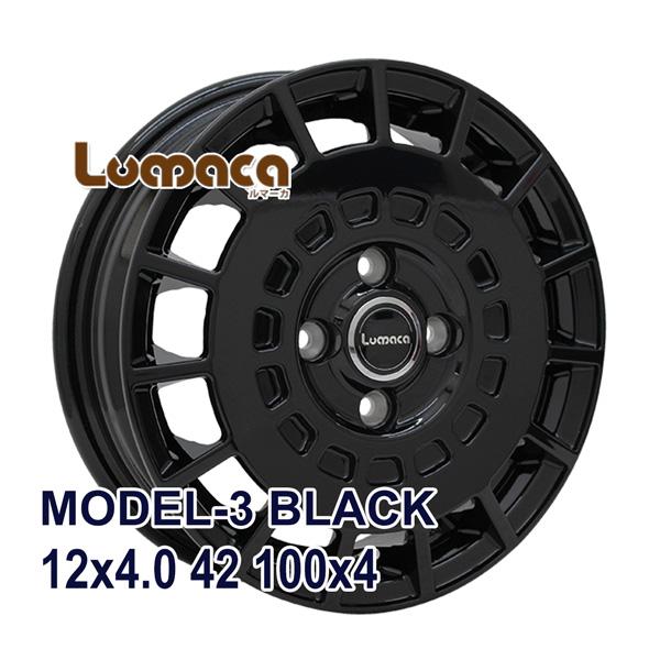 4枚セット】 LUMACA MODEL-3 12x4.0 +42 100x4 BLACK : AUTOWAY
