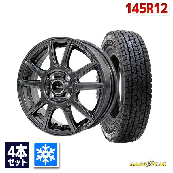 グッドイヤー（GOODYEAR） 145R12 スタッドレスタイヤホイールセット