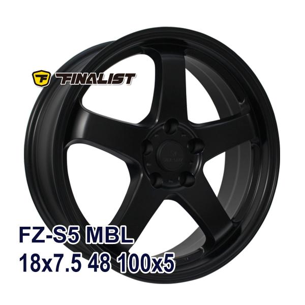 4枚セット】 FINALIST FZ-S5 18x7.5 +48 100x5 MBL : AUTOWAY