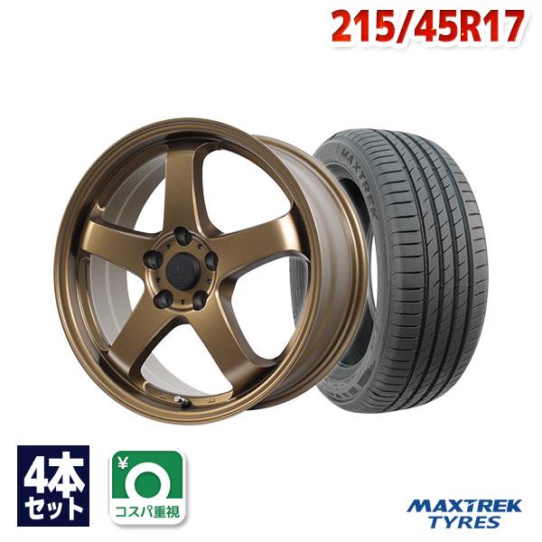 215/45R17 サマータイヤ ホイールセット MAXTREK MAXIMUS M2 送料無料