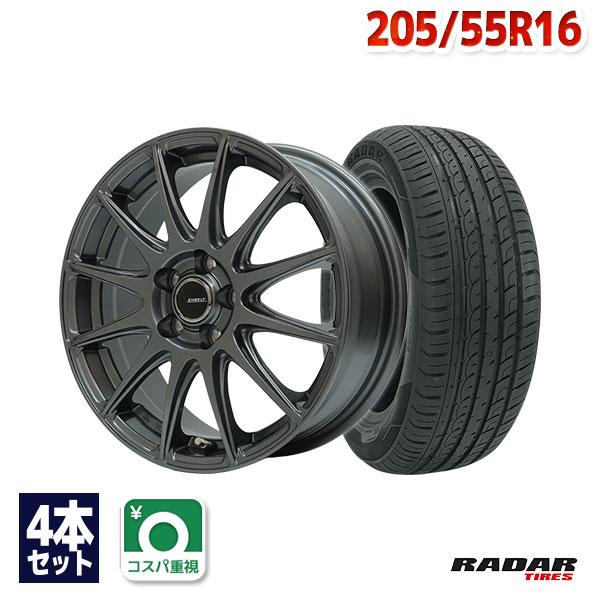 RADAR（レーダー） 205/55R16 サマータイヤ ホイールセット DIMAX 