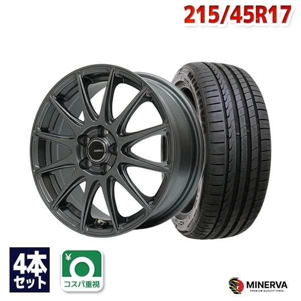 MINERVA（ミネルバ） 215/45R17 サマータイヤ ホイールセット F205