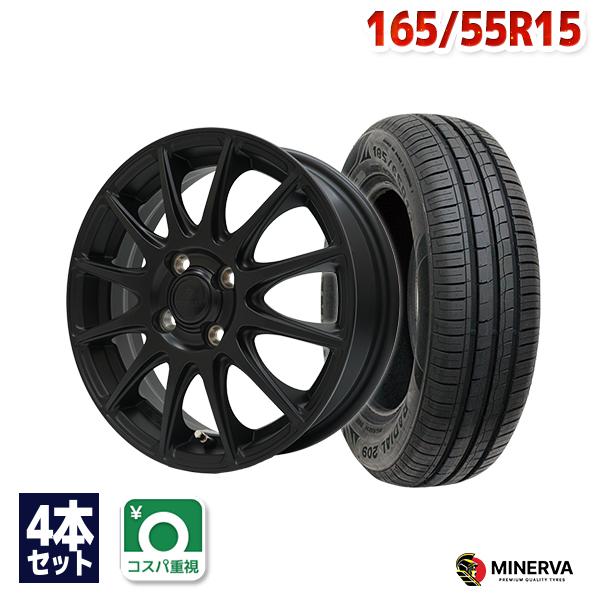 MINERVA（ミネルバ） 165/55R15 サマータイヤ ホイールセット 209 送料