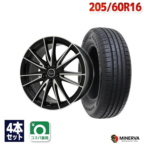 MINERVA（ミネルバ） 205/60R16 サマータイヤ ホイールセット F209 