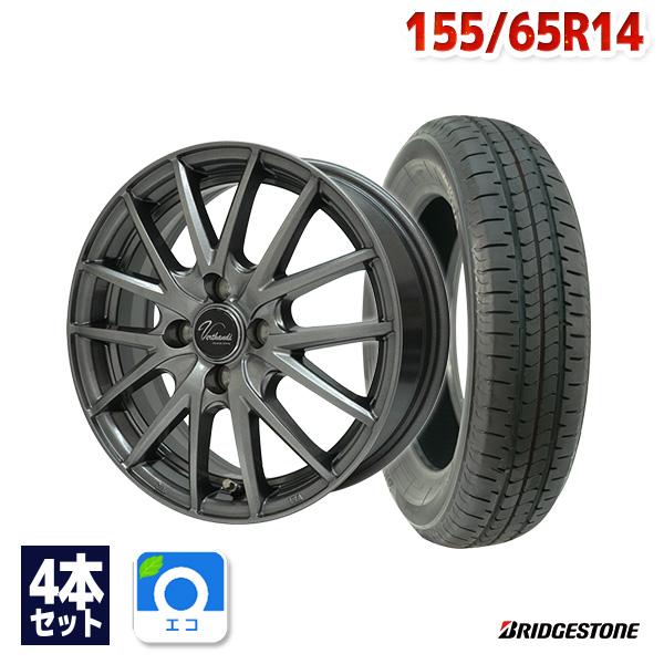 155/65R14 サマータイヤ ホイールセット BRIDGESTONE ブリヂストン NEWNO 送料無料 4本セット