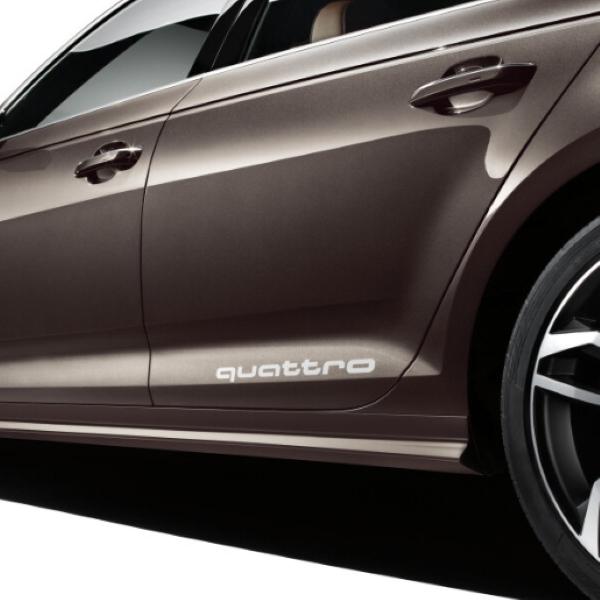 Audi アウディ 純正 quattro デコラティブフィルム(シルバー) クワトロ