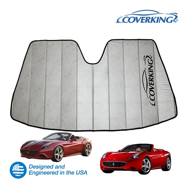 Coverking 正規品 専用設計 サンシェード 吸盤不要 折りたたみ式 グレー 収納袋付き フェラーリ カリフォルニア F149 カリフォルニアT (14-