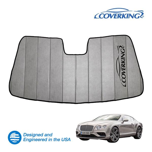CoverKing 正規品 専用設計 サンシェード 吸盤不要 折りたたみ式 グレー 収納袋付 ベントレー コンチネンタルGT 3W型(2代目) カバーキング