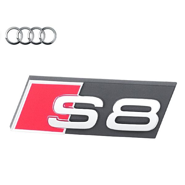 送料無料 アウディ S8 純正グリルエンブレム 4E0853740