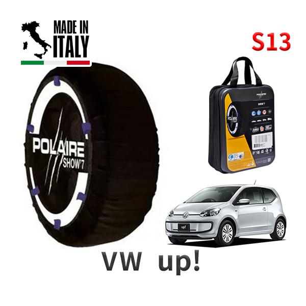 ポレール ショー7 スノーソックス S13 イタリア製 スノーチェーン フォルクスワーゲン up! アップ DBA-AACHY タイヤサイズ： 175/65R1