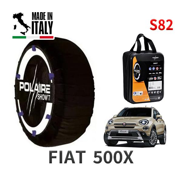 ポレール ショー7 スノーソックス S82 イタリア製 スノーチェーンフィアット 500X / 3BA-33413PM タイヤサイズ： 225/40R19 19