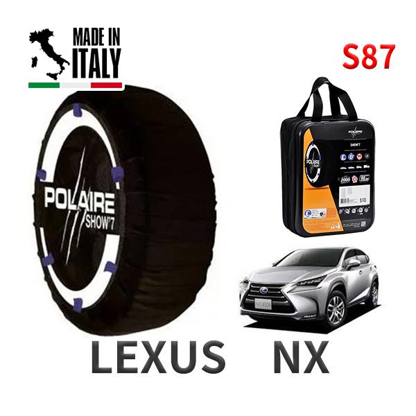 ポレール ショー7 スノーソックス S87 イタリア製 スノーチェーン レクサス NX / AYZ15 タイヤサイズ： 235/60R18 18インチ用