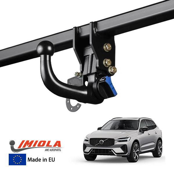 IMIOLA 正規品 ボルボ VOLVO XC60 UB ヒッチメンバー 自動ロック トウバー トレーラーヒッチ ブラック 最大牽引力 2400kg イミオラ