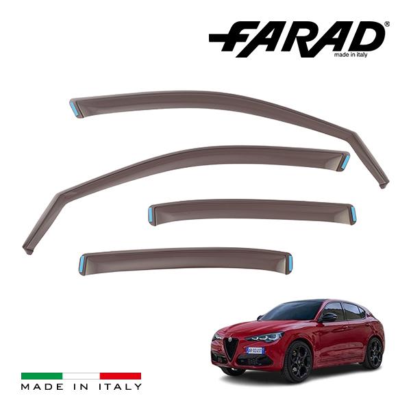 FARAD 正規品 アルファロメオ ステルヴィオ 949型 ドアバイザー サイドバイザー ウインドウバイザー フロント リア 左右 4点セット