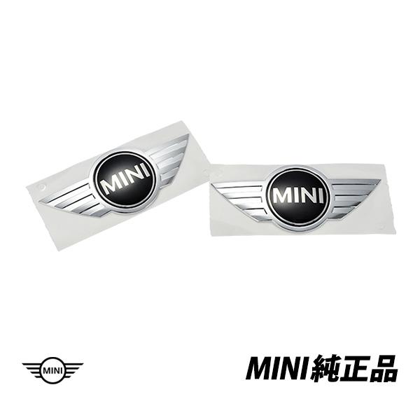 送料無料 BMW MINI純正 ミニ R50 R52 クーペ カブリオレ前期 フロント リアエンブレムセット純正品番51147026184 5114702618