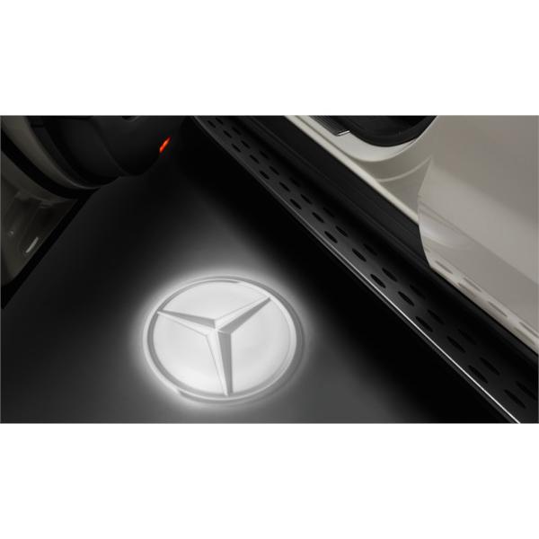 メルセデスベンツ純正　ベンツマークカーテシーランプ4個 Mercedes-Benz（メルセデス・ベンツ） 純正 LED カーテシーランプ