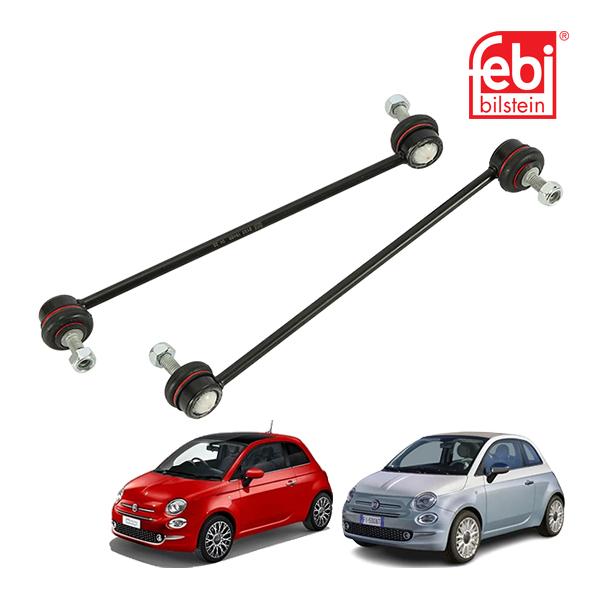 FEBI BILSTEIN 正規品フィアット 500 500C チンクエチェント 312型 フロント スタビライザーリンク ロッド 左右 2本 19469 51801136